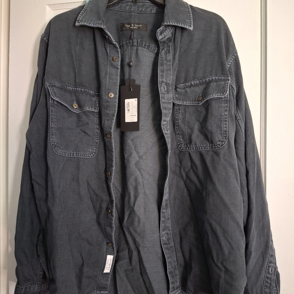 NWT medium men rag and bone shirt retails $258
